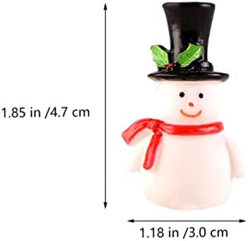 Комплет за минијатурни украси за Божиќни Божиќни минијатури, 13 парчиња Божиќни минијатурни фигурини, мини занаетчиски смола Дедо Мраз снежен човек Минијатурна си?
