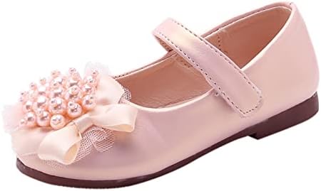 Девојки кожни чевли лак дизајн розови цветни модели чевли деца девојки перформанси чевли единечни чевли танцувачки чевли
