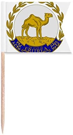 Еритреја Африка Национален амблем знамиња за заби за заби со обележување на ознака за сирење од сирење од храна за торта со торта