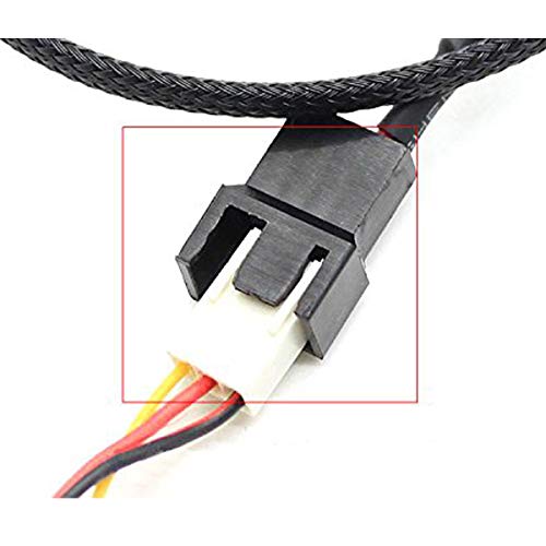 OPSFALCON 2 ПАКЕТ USB до 3-Pin / 4-Pin PWM 5V USB Ракав Вентилатор Адаптер Кабел, USB да 3 Пински / 4 Пински Случај Фан Адаптер Конектор