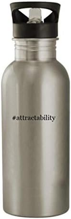Подароци на Ник Ноук Tattractability - 20oz шише со вода од не'рѓосувачки челик, сребро