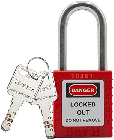 Boviisky 1 црвена, клучна различна, 2 клучеви по заклучување, заклучување на заклучувањето во согласност со ОСХА