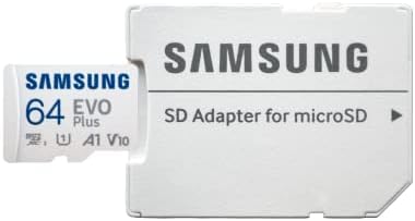 Samsung 64GB EVO Плус MicroSDXC UHS-I Мемориска Картичка Работи Со Samsung Galaxy Tab Active4 Pro И Таб А7 10.4 Паметен Пакет Таблети Со Сѐ Освен Читач На MicroSD Картички Stromboli