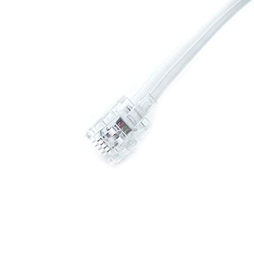 SSCON 5PCS 6P4C RJ11 до 4 конектор за кабел за телефонски кабел со лопата