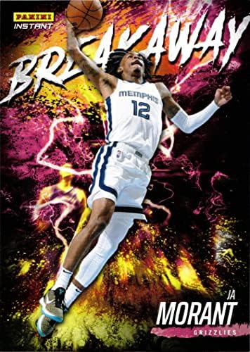 2021-22 Panini Instant Breakaway B13 Ja Morant Basketball Card Grizzlies