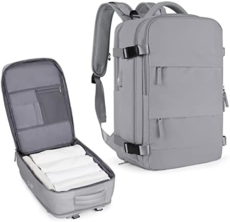 Коуоз голем ранец за патувања за жени, носете ранец, пешачење ранец водоотпорен спортски рак на отворено, секојдневен дневен пакет, вклопуваат 15,6 инчи лаптоп со USB п