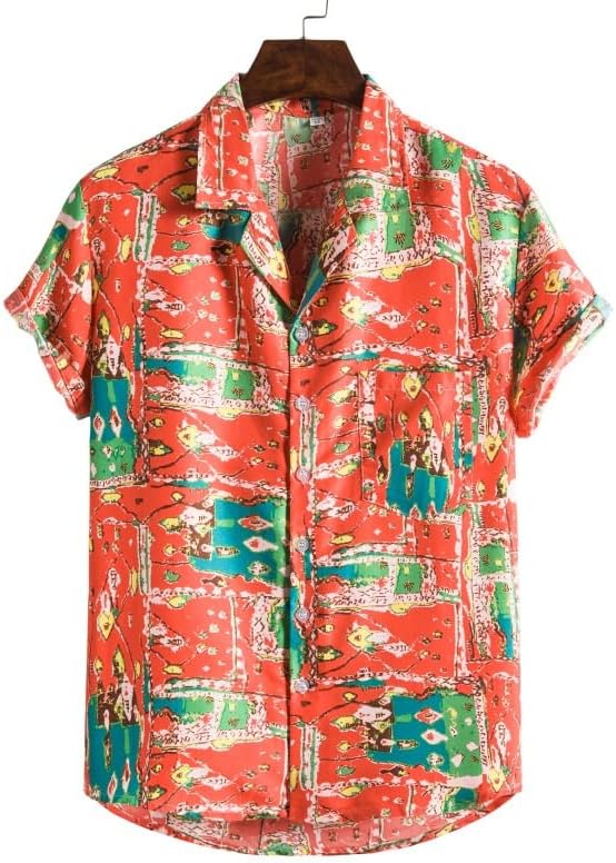 Кошули машки хавајски кошули шорцеви во стил на плажа во стилот на дводелен костум за атлетиз