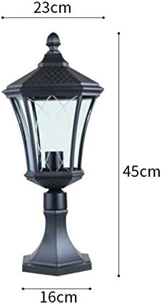 Mmmllzel Европски стил wallидна ламба, надворешна ламба, порта, столб ламба, wallидна ламба, квадратна дворна градинарска ламба, предводена светла