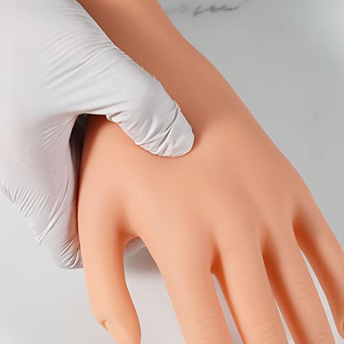 Вежбајте рака за акрилни нокти, рака на ноктите вежбаат акрилик флексибилен свиткан лажен нокти рака манекенски рачен нокти практика маникир