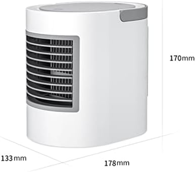 Mini климатик Xaronf Mini, ладилник за испарувачки воздух, Mini Cooler со USB Mini W/овлажнител, 3 брзини, преносни климатизери за работна површина за соба/канцеларија/автомобил