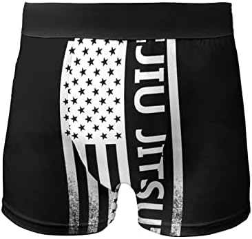 Американско знаме uиу-џицсу долна облека за долна облека, обичен боксер за кратки меки долна облека
