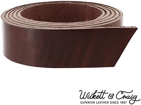 Wicket & Craig „Традиционална кора од кожени ленти“, чоколадо, долга 55 до 60, 9-11oz