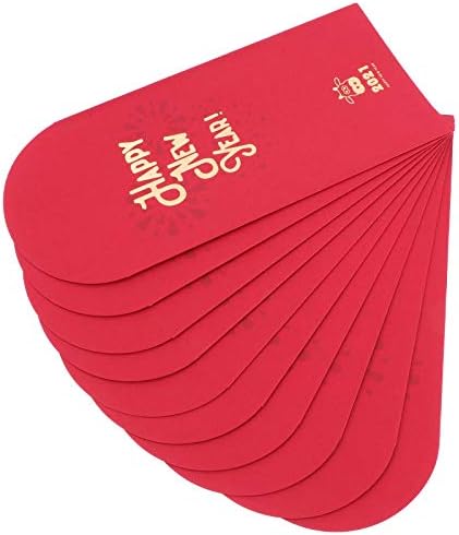 Абаодам 10 парчиња 2021 Црвени Пликови Забава Црвени Пакети Црвена Торбичка Новогодишна Торбичка За Пари Што Се Користи За Славење На Среќен