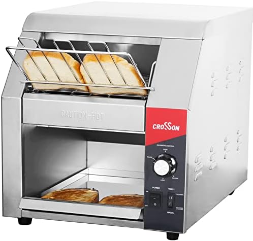 Crosson ETL наведе комерцијални 10 широки со 3 отворање на тостер на транспортер 450 парчиња на час излез за кафулиња, бифе, ресторани