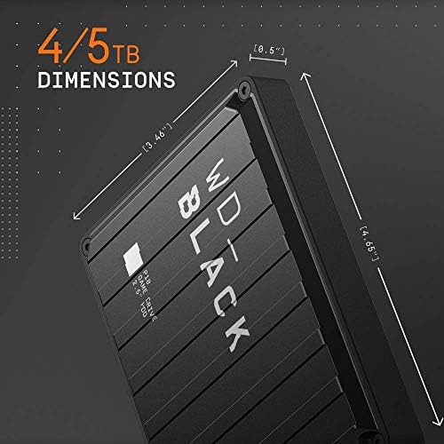 WD Black 5tb P10 Игра Диск Пренослив Надворешен Хард Диск Компатибилен СО PS4 Xbox ЕДЕН КОМПЈУТЕР И Mac WDBA3A0050BBKWESN