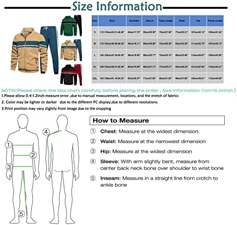 Xiaxogool патеки одговара за мажи, машка облека за пот, облека од 2 парчиња, обичен целосен поштенски контраст, џогирање на џогирање на џогирање поставени