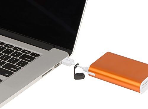 Nite Ize PowerKey Mini Power Cople - 3 Преносен кабел за молња со јаболка со заштитен ланец на клучеви - сина