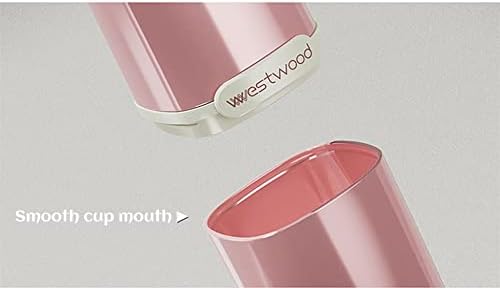 Hyjeryty розова пластична туристичка четка за заби кутија со покритие, преносна чаша за четки за заби