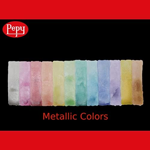 Пипи акварел боја; Сет од 12 бои; Вклучува фиока за мешање на четки и затворени, метални бисери со повеќебојни