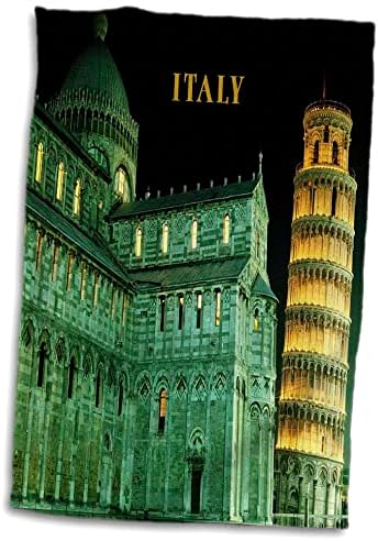 3дроза Фиренца Италија-Потпрена Кула Во Пиза Италија Осветлена Ноќе - Крпи