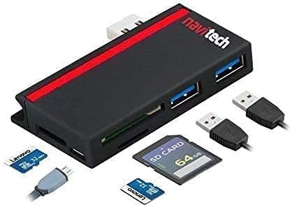 Навитех 2 во 1 ЛАПТОП/Таблет USB 3.0/2.0 Hub Адаптер/Микро USB Влез со Читач НА Sd/Micro SD Картички Компатибилен Со Леново јога 7i лаптоп