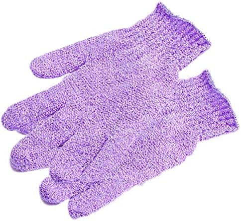 Cabilock Grove Bath Mitt 2pcs Bath Dead Scrub Remover Women Men Men Spa Cell Coll Tought Kidpurple за најлонска масажа ексфолијатор нараквици