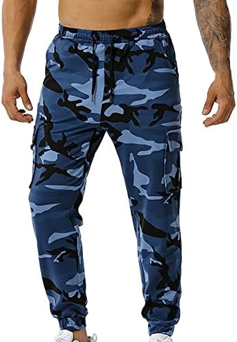 Менски обични карго панталони кул дизајн маскирна пешачење на отворено атлетски панталони со памучни панталони памучни панталони панталони