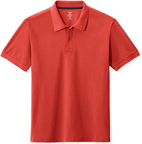 TSLA 1 или 2 пакувања машка памучна пика поло, кошули, класични вклопувани со кратки ракави солидни обични кошули, перформанси за голф -кошула за голф