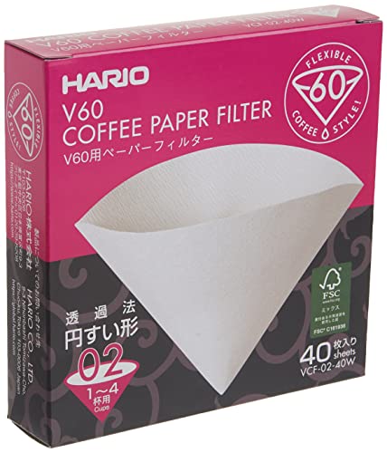 Харио 02 филтер за бела хартија, 40 КТ