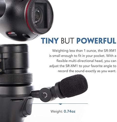 Saramonic XM1 3,5 mm TRS Омнидирекционален микрофон за DSLR камери, приклучок и игра микрофон за камкордери