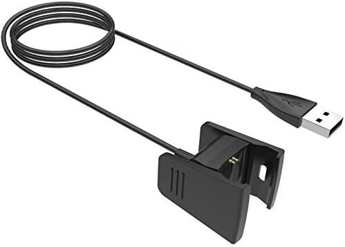 КАНДАЦЦ Компатибилен со Fitbit Charge 2 Charger, замена на USB за полнење кабел за полнење на кабел за полнење на лулка Адаптер за Fitbit