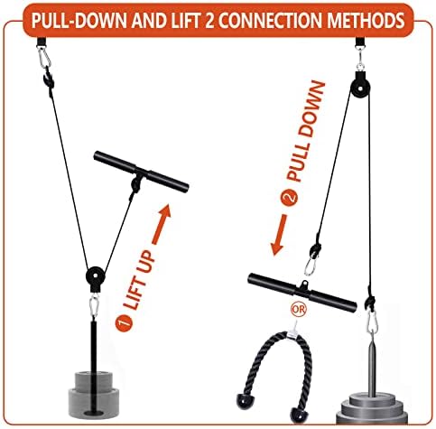 Монфасје Кабелска Макара Систем Надграден DIY LAT И Подигнете Тежина Макара Машина Прилог Домашна Теретана Подлактица Рачен Валјак За Трицепс