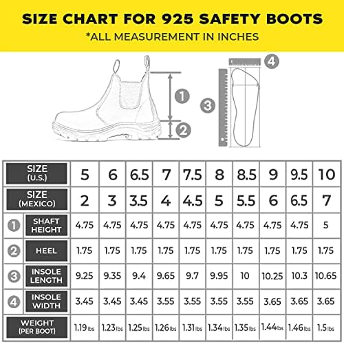 Работни чизми Mooselog за жени, челични пети, лизгање на кожни чевли, ASTM CSA ESR, удобно 925