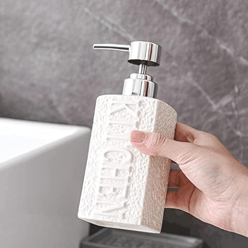Heimp Soap Dispenser керамички вкоренет диспендер за сапун, диспензер за лосион за печат, шише за лосион за кујна за кујна за дома, 350мл/12.3oz сапун за еднократно