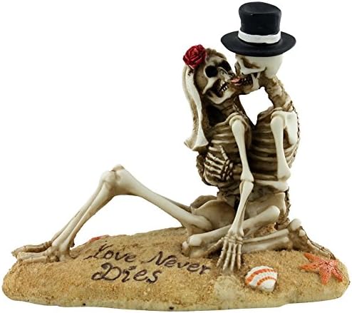 Збирка на Самит. Loversубители на плажа - Loveубовта никогаш не умира со колекционерски скелет тематска фигура