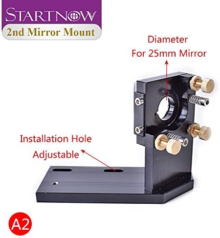 Поставете го ласерскиот ласерски глава поставена со затемнување на целта.20 FL 50.8 & 101.6mm D25/Огледало Интегративен држач за машина