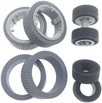 Комплет за поправка на скенерот TJParts Pickup Roller Roller Roller Roller Set & Tire Set Компатибилен со Fujitsu FI-7140 FI-7240 FI-7160