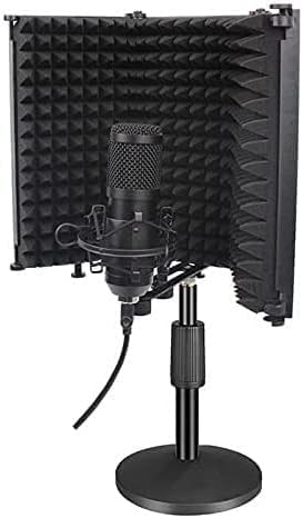 MXJCC USB микрофон ， Микрофон за снимање на метален кондензатор за лаптоп или вокал за снимање, гласовни преноси, емитување