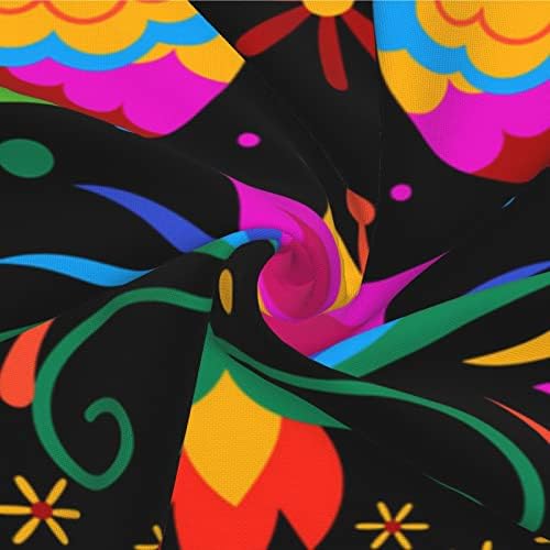 Сенхеол Шарени Мексикански Цвеќиња И Птици Фрлаат Навлака За Перница За Каучот На Софата, Мексикански Украси Од Синко Де Мајо 18х18