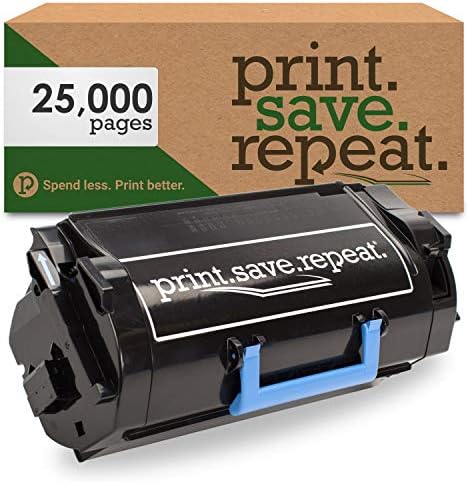 Печати.save.repeat. Dell 2JX96 со висок принос на преработен тонер кертриџ за ласерски печатач S5830 [25.000 страници]