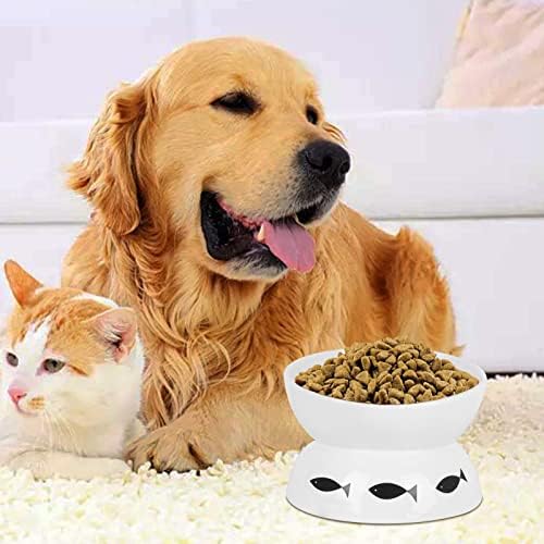 Венкер мачка/мали кучиња бавно хранење чинии, подигната сад за храна/кучиња за кучиња/чинија со вода, покачено сад за кучиња со мачки, садови за миленичиња за мачки ?