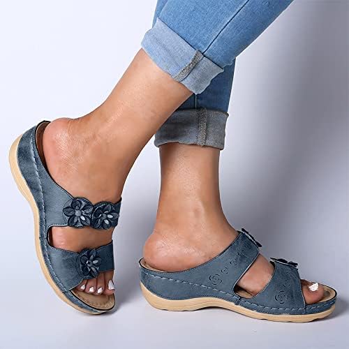 Rvidbe сандали за жени облечени летни ортопедски сандали за жени Арх поддржуваат сандали летни флип -апостолки папучи сандали