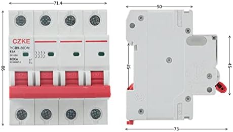 UNCASO YCB9-80DM 4P 6kA DC 1000v Dc Прекинувач Се Користи За Заштита На Безбедноста На Фотоволтаичниот Систем