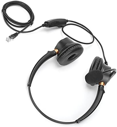 Деловни Слушалки Jopwkuin, Влошки За Уши Од Вештачка Кожа Опремени Подобра Заштита Бинаурални Слушалки Аудио Звук Со Висока Дефиниција со 330°