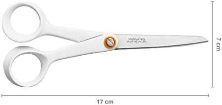 Универзални ножици на Фискарс, вкупна должина: 17 см, квалитетен челик/синтетички материјал