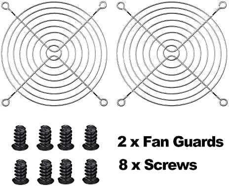 2-пакет 120мм 12V DC 12038 120mm x 38mm 4,72инч со голема брзина со двојна топка со 4pin Antminer Fan PWM Висока CFM без четка компјутер