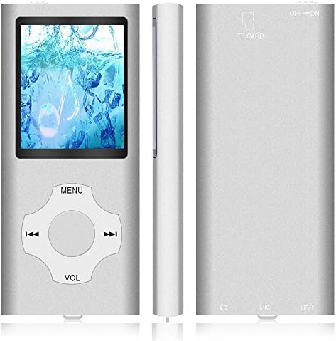 Player Player / MP4 Player, Hotechs Mp3 Music Player со 32 GB меморија SD картичка SD -картичка SLIM Classic Digital LCD 1.82 '' Mini USB