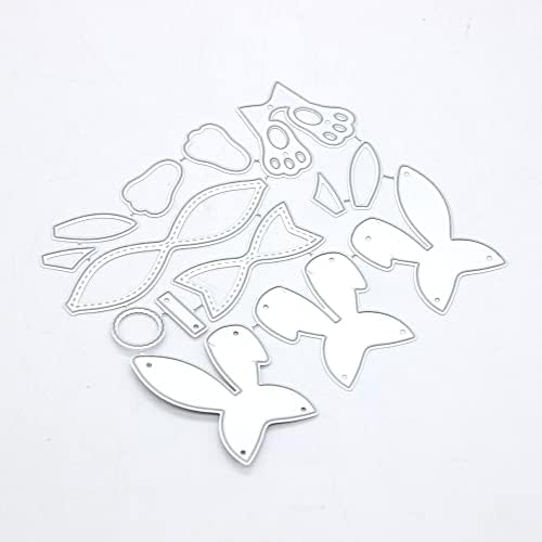 Kscraft Bunny Lows Metal Cutting Dies Motils за DIY ScrapBooking/Фото албум Декоративно втиснување картички за хартија DIY