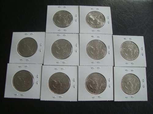2005 П &засилувач; Д Нане Кенеди Половина Долар Две Нециркулирани Половини Монета Во Собата