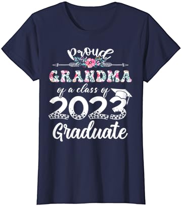 Женска горда баба на класа од 2023 година маица за дипломиран дипломиран